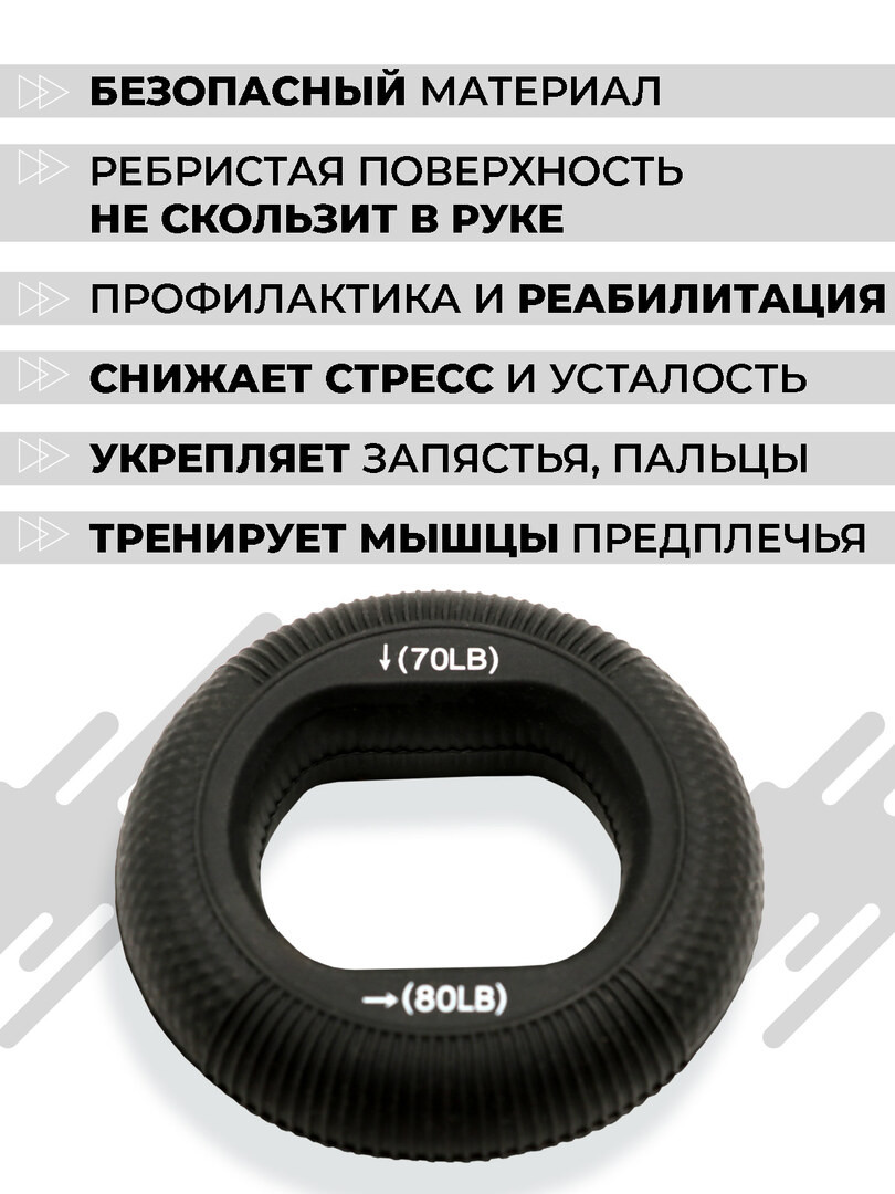Эспандер кистевой круглый для рук 2 в 1, 9-13 кг