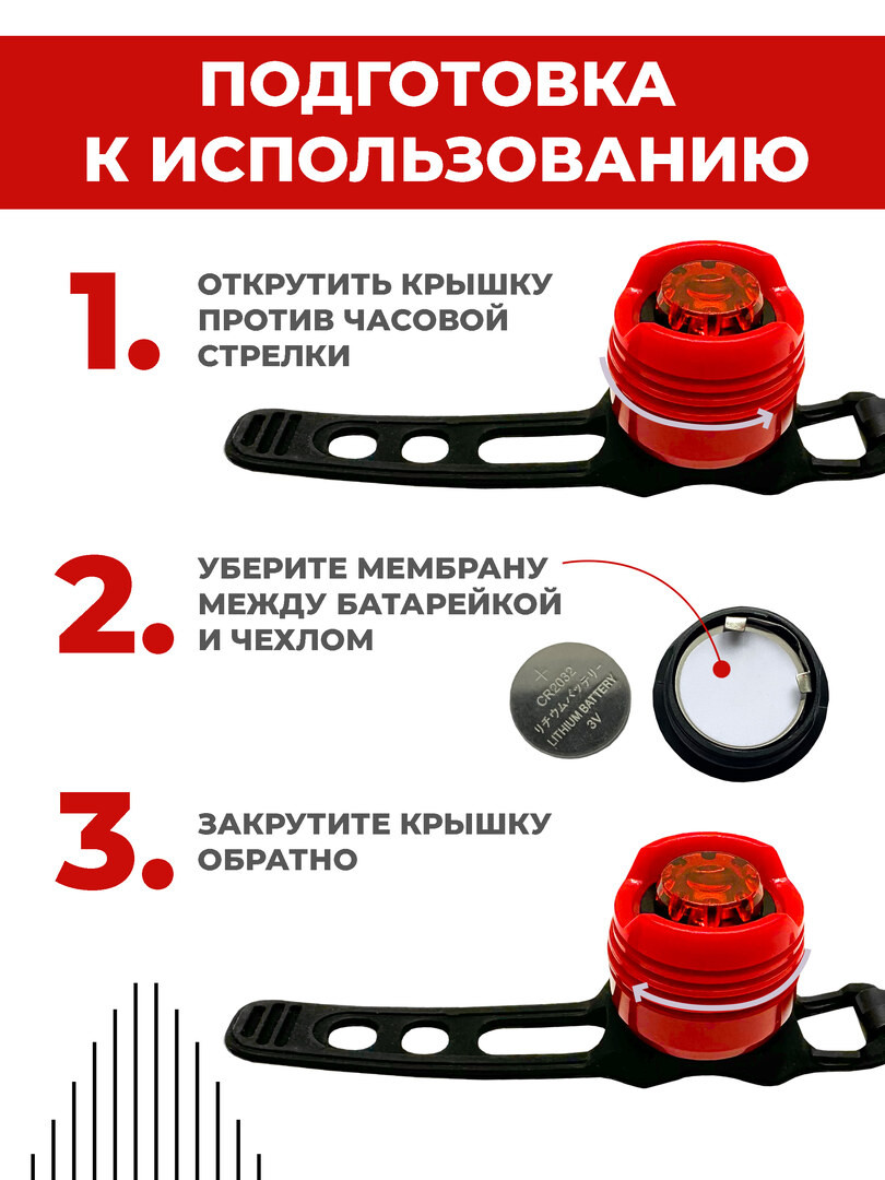 Велосипедный задний фонарь Boomshakalaka, габаритный