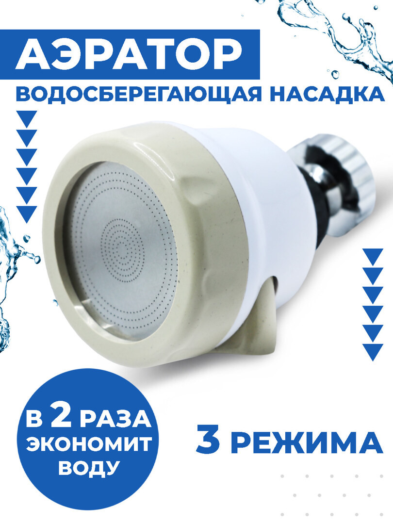 Насадка на кран для кухни Boomshakalaka, аэратор для смесителя, насадка на кухонный кран, водосберегающая, 1 режим