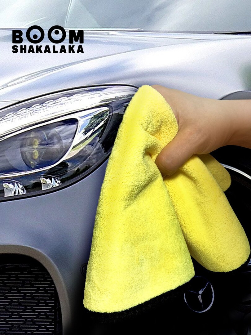 Автополотенце Boomshakalaka / Тряпка для уборки. Микрофибра 800г/м2, 30х30 см