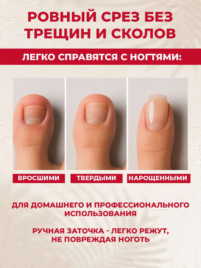 Кусачки для ногтей, щипцы педикюрные