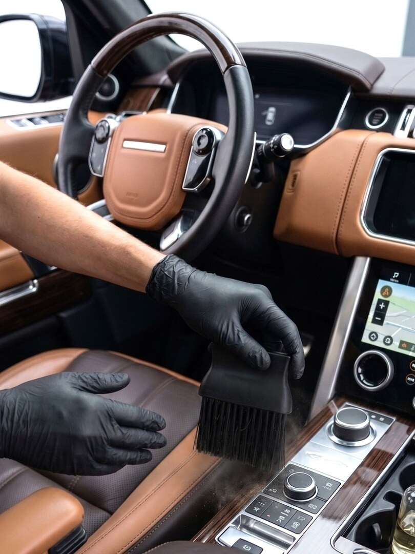 Кисть для детейлинга широкая, щетка для чистки салона автомобиля